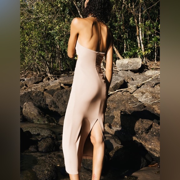 Zara Cut Out Midi Dress - Picture 4 of 9